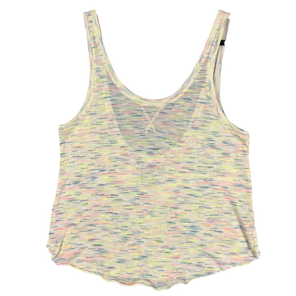 We The Free Space Dye Tank Top Scoop Neck Sleeveless Size L Multicolor